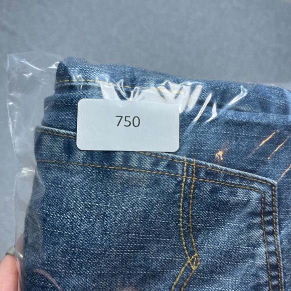 American Eagle Jeans Mens 32x34 Blue Relaxed Straight 100% Cotton (Meas 33x33) - Picture 11 of 11